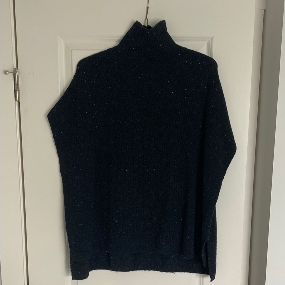 Men's Black Turtleneck Sweater